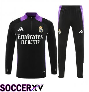 Real Madrid kit Training Tracksuit Purple Black 2024/2025