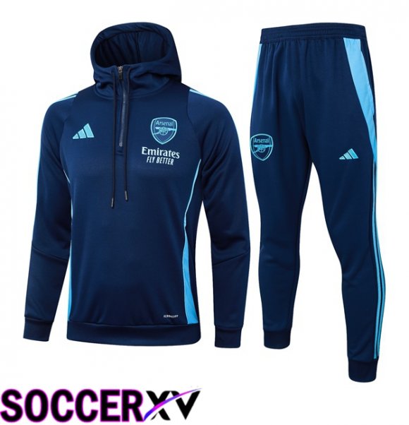 Training Tracksuit Sweatshirt Hoodie Arsenal Blue Royal 2024/2025