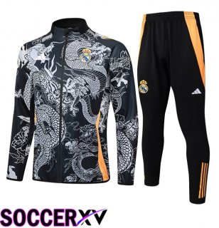 Real Madrid kit Training Jacket Suit Black 2024/2025