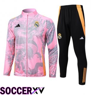 Real Madrid kit Training Jacket Suit Pink 2024/2025