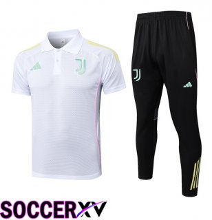Juventus Soccer Polo + Training Pants White 2025/2026