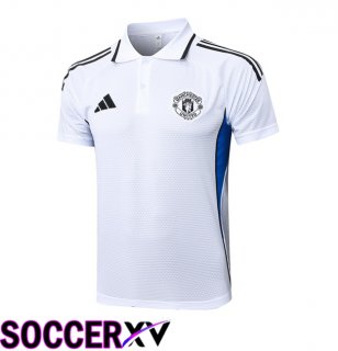 Manchester United Soccer Polo White 2025/2026