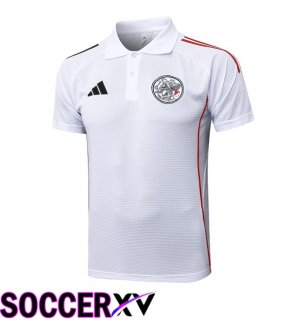 AFC Ajax Soccer Polo White 2025/2026