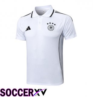 Germany Soccer Polo White 2025/2026