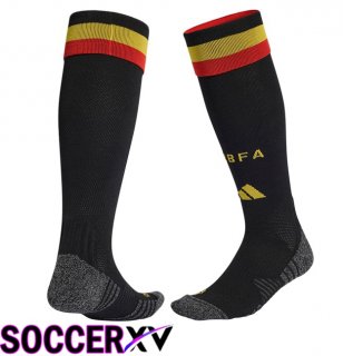 Belgium Home Soccer Socks Black 2026/2027