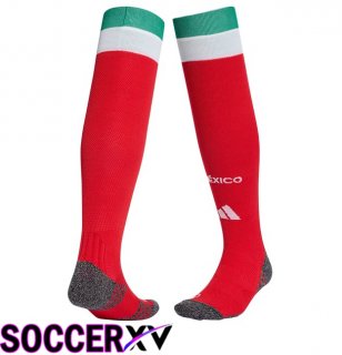 Mexico Home Soccer Socks Red 2026/2027