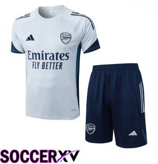 Arsenal kit Training T Shirt + Shorts Grey 2025/2026