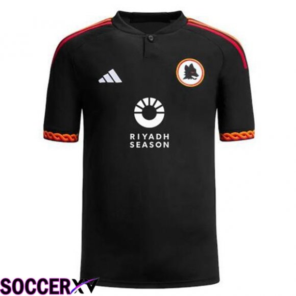 AS Roma RIYADH SEASON Soccer Jersey Third Black 2023/2024