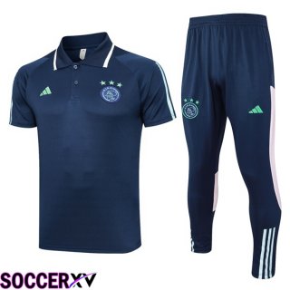 AFC Ajax Soccer Polo + Pants Royal Blue 2023/2024