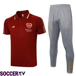 Arsenal Soccer Polo + Pants Red 2023/2024