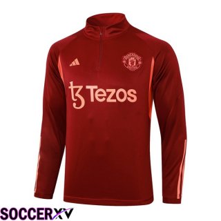 Manchester United Training Sweatshirt Red 2023/2024