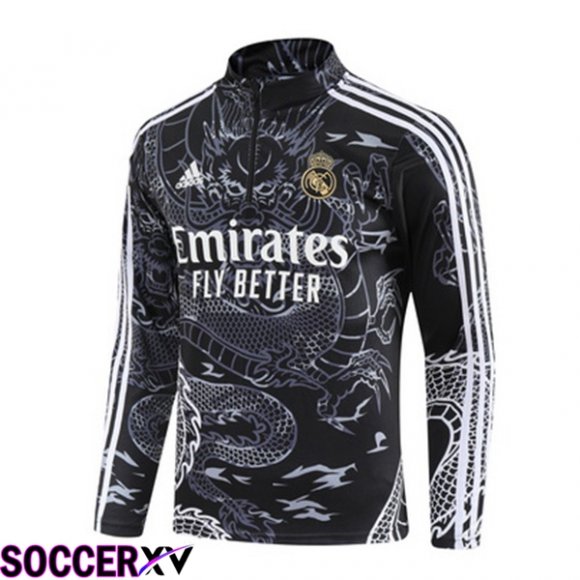 Real Madrid Training Sweatshirt Black 2023/2024