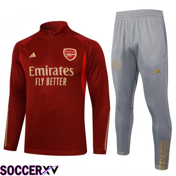 Arsenal Training Tracksuit Suit Red 2023/2024