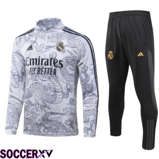 Real Madrid Training Tracksuit Suit White 2023/2024