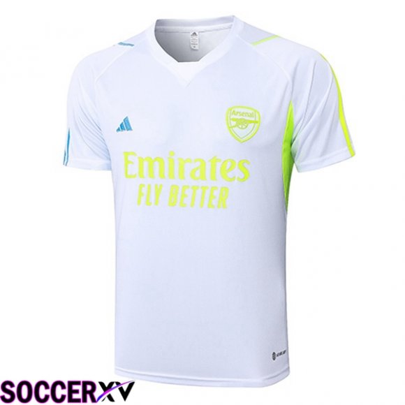 Arsenal Training T Shirt White 2023/2024