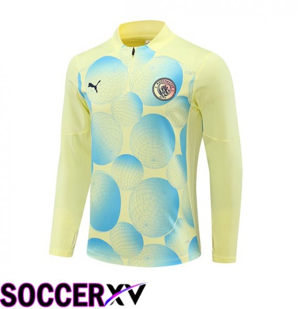 Manchester City Training Sweatshirt Yellow 2024/2025