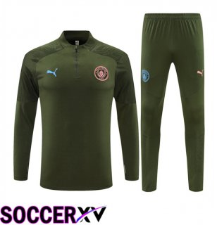 Manchester City kit Training Tracksuit Green 2024/2025