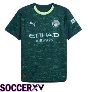 Manchester City Fourth Soccer Jersey Green 2025/2026