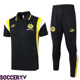 Dortmund BVB Soccer Polo + Pants Black 2023/2024