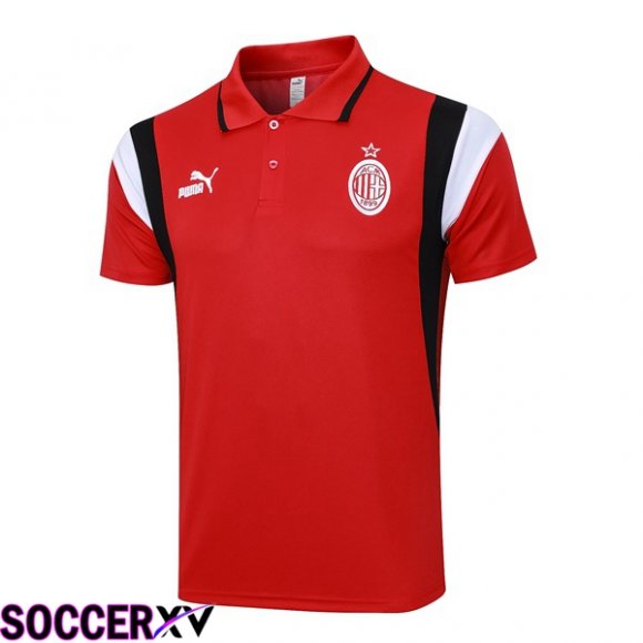 AC Milan Soccer Polo Red 2023/2024