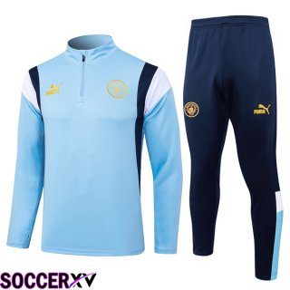 Manchester City Training Tracksuit Suit Blue 2023/2024