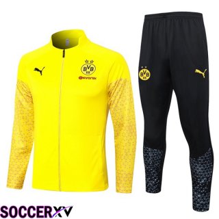 Dortmund BVB Training Jacket Suit Yellow 2023/2024