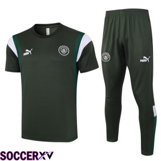 Manchester City Training T Shirt + Pants Green 2023/2024