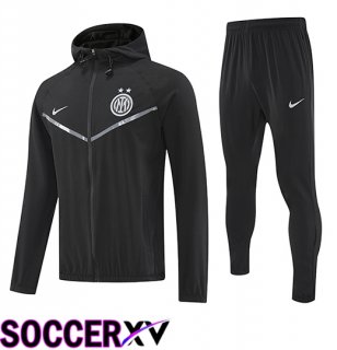 Inter Milan Training Tracksuit Hoodie Windbreaker Black 2025/2026