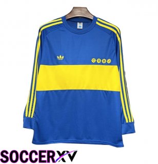 Boca Juniors Retro Home Soccer Jersey Long sleeve 1981