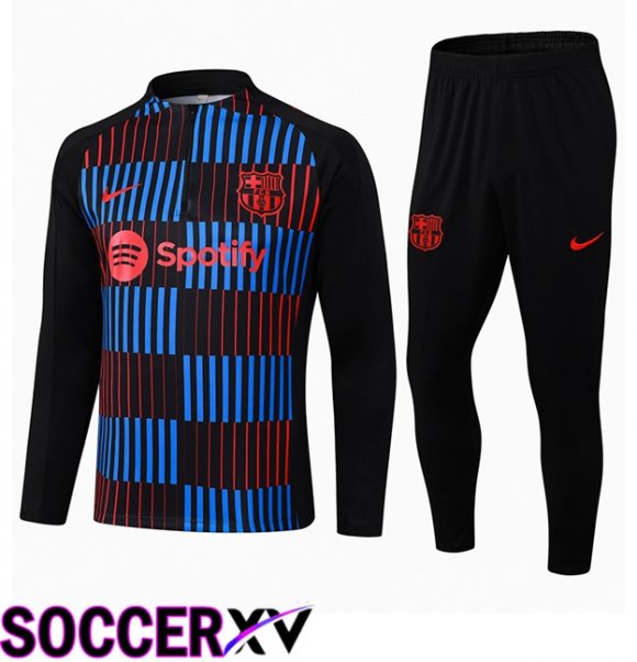 FC Barcelona kit Training Tracksuit Blue Black Red 2024/2025