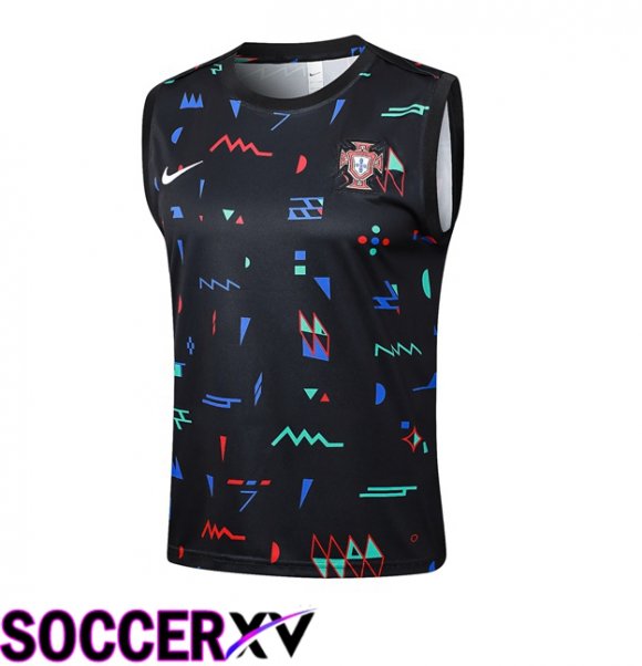 Portugal Gilet Soccer Black 2024/2025