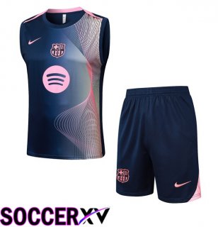 FC Barcelona Gilet Soccer + Shorts Pink Blue Royal 2025/2026