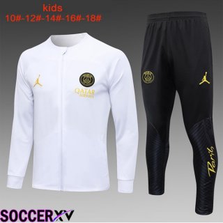 Paris PSG Kids Training Tracksuit SuitWhite 2023/2024