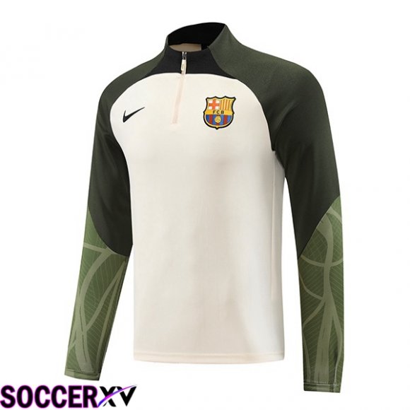 FC Barcelona Training Sweatshirt White Green 2023/2024