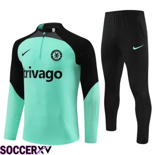 FC Chelsea Training Tracksuit Suit Green 2023/2024