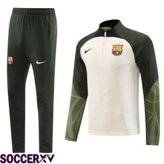 FC Barcelona Training Tracksuit Suit White Green 2023/2024