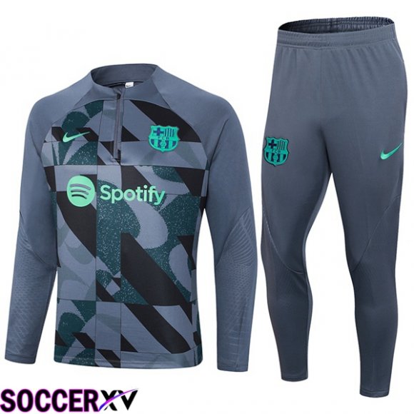 FC Barcelona Training Tracksuit Suit Grey 2023/2024