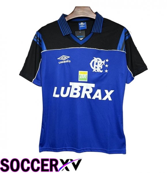 Flamengo Retro Goalkeeper Soccer Jersey Blue 1999