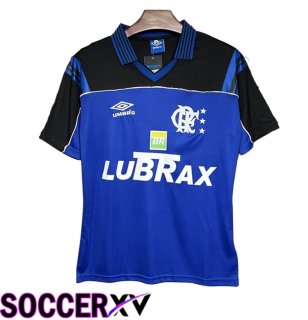 Flamengo Retro Goalkeeper Soccer Jersey Blue 1999