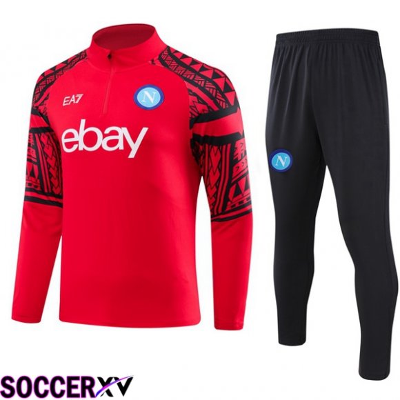 SSC Napoli Training Tracksuit Suit Red 2023/2024