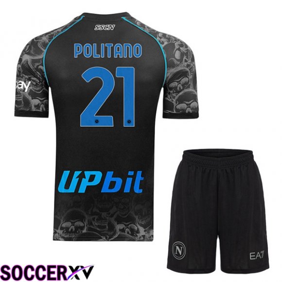 SSC Napoli (Matteo Politano 21) Kids Halloween Black 2023/2024