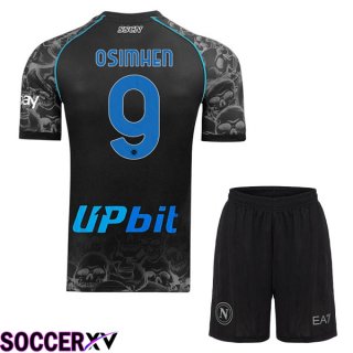 SSC Napoli (Victor Osimhen 9) Kids Halloween Black 2023/2024