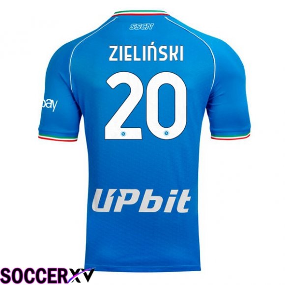 SSC Napoli (Piotr Zielinski 20) Soccer Jersey Home Blue 2023/2024