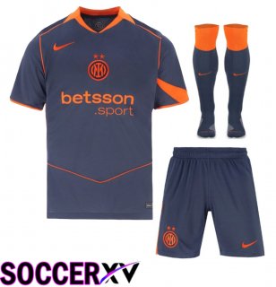 Inter Milan Third kit Soccer Jersey (Shorts + Socks) 2025/2026