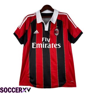 AC Milan Retro Soccer Jersey Home Red Black 2012-2013