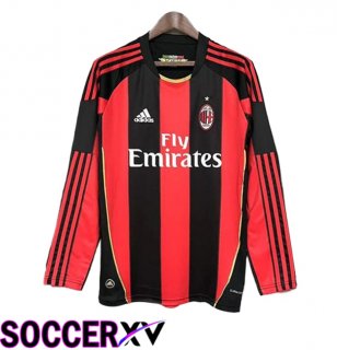 AC Milan Retro Away Soccer Jersey Long sleeve 2010/2011