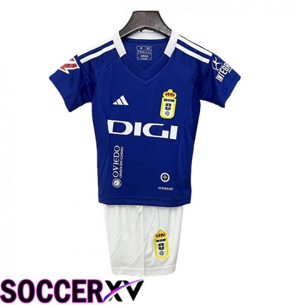 Real Oviedo Kids Home Soccer Jersey 2024/2025