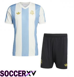 Argentina Kids Soccer Jersey Special Edition Blue White 2024/2025