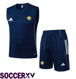Al-Nassr FC Gilet Soccer + Shorts Blue Royal 2025/2026