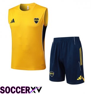 Boca Juniors Gilet Soccer + Shorts Yellow 2025/2026